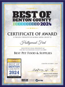 Best Of Denton County 2024 Certificate Of Award is Proudly Presented By Murray Media Group to Hollywood Feed
